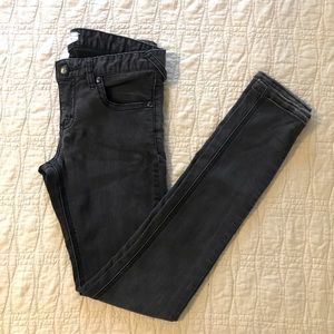 Free People Faded Black Gray Skinny Jean